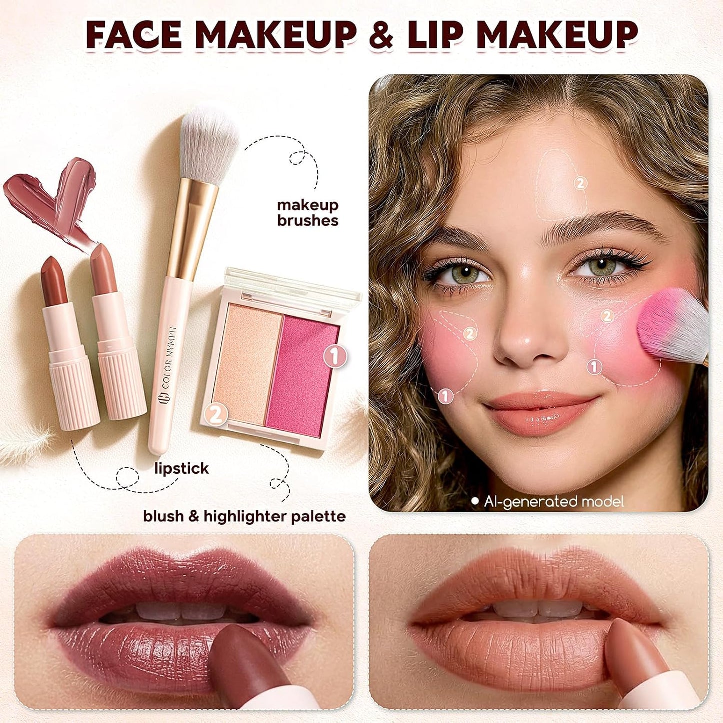 Zelvaya Glow Atelier, Complete Makeup Set